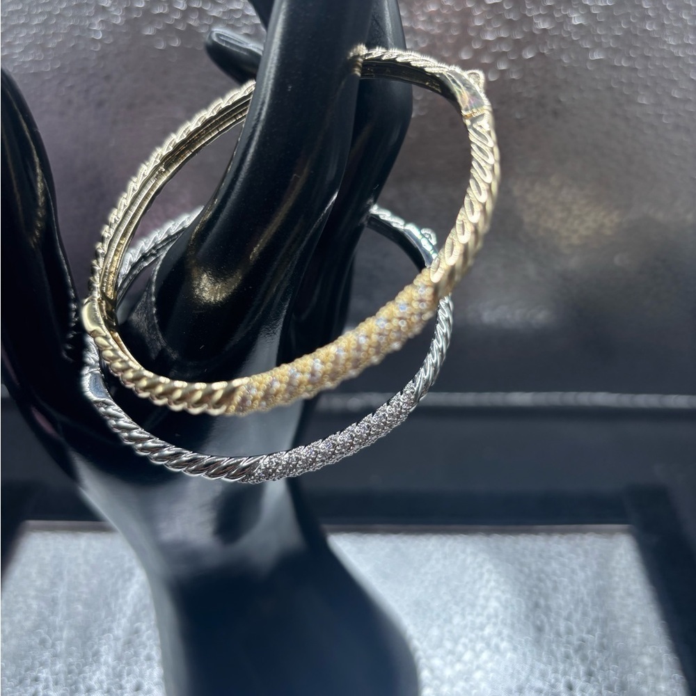 Elegant Gold and Silver Bangle Set 79.00 set